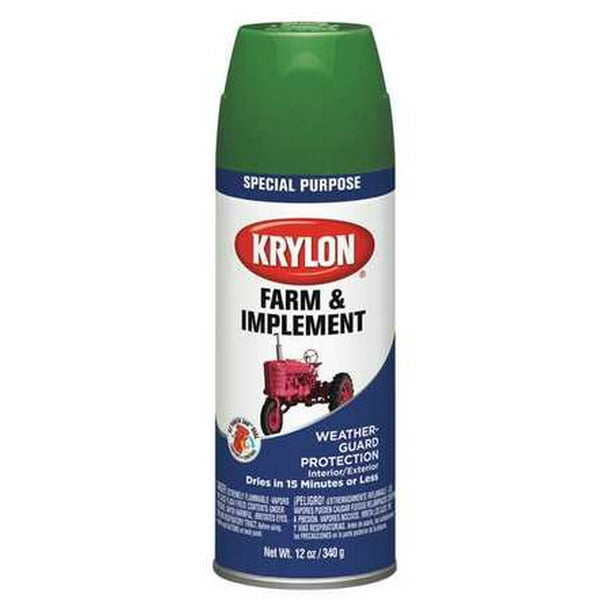KRYLON K01821000 Spray Paint, Kubota Orange, 12 oz., 15 min. Walmart