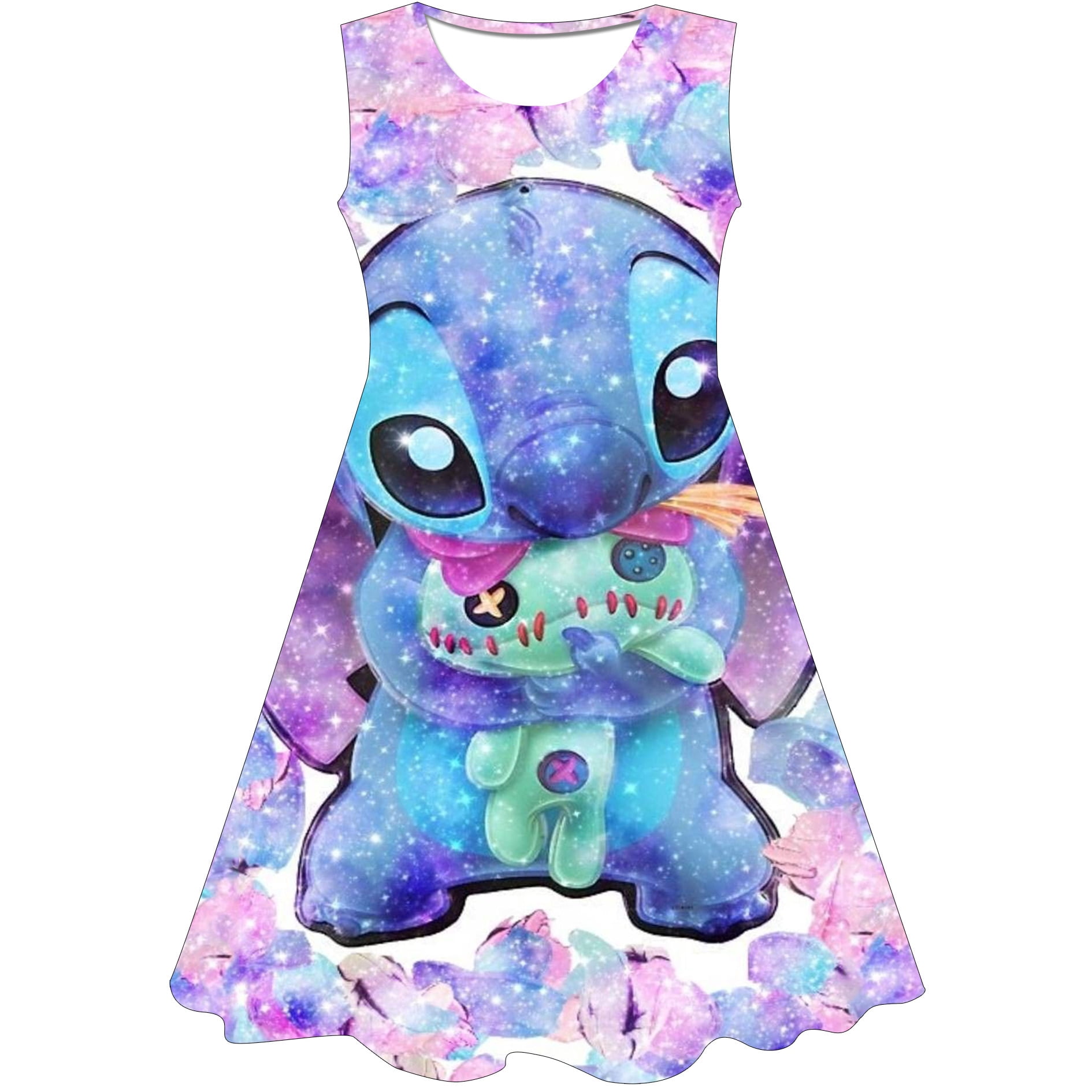 Stitch boda cumpleaños vestidos para niñas 1-10 años elegante fiesta ...