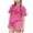 Hot Pink, variant on Auroural Girls Two Piece Outfits Children's Summer Cherry Printing Leisure Round Neck Short Sleeves Top and Shorts Two-Piece Set for Kids
