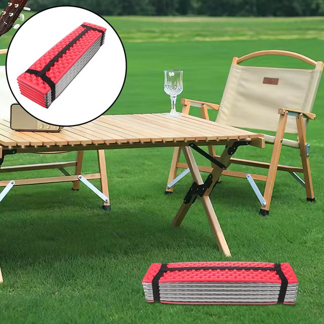 unbranded Alfombrilla De Camping Impermeable Plegable Con Aislamiento Y Portabilidad Mejorada
