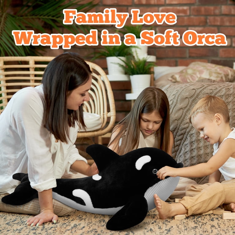 Tezituor Orca Stuffed Animal, 39.4 Inches, Glow in Dark photo 7