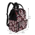 thumbnail image 2 of Easygdp Snake And Rose para Bolsa de Bebé de Gran Capacidad con Múltiples Bolsillos, Bolsa de Pañales para Padres, Bolsa de Viaje Organizada y Elegante, 2 of 6