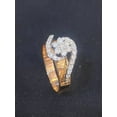 thumbnail image 6 of Pave 0.88 Cts Round Brilliant Natural Diamonds Floral Wedding Ring in Hallmark 14K Rose Gold, 6 of 13