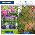 thumbnail image 5 of 32 Pack Decorative Garden Fence, 17in X 34.6ft Arched No Dig Fence Border, Garden Edging Border, Rustproof Metal Animal Barrier with Ground Stake for Dog, Rabbit, Outdoor Yard Patio Decor, 5 of 8