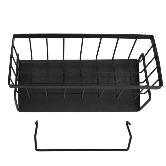 BIMZUC Carbon Steel Kitchen Sink Sponge Holder – Multi‑Compartment Soap Dispenser & Organizer for Kitchen & Bathroom