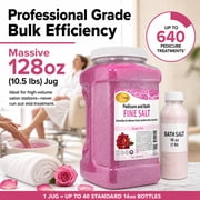 SPA REDI - Detox Foot Soak Pedicure and Bath Fine Salt, Sensual Rose, 128oz - Made with Dead Sea Salts, Argan Oil, Coconut Oil, and Essential Oil - Hydrates, Softens and Moisturizes