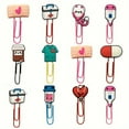 thumbnail image 4 of Unbranded Colorful Cartoon Paper Clips, Nurse Gifts - Set of 12, 4 of 11