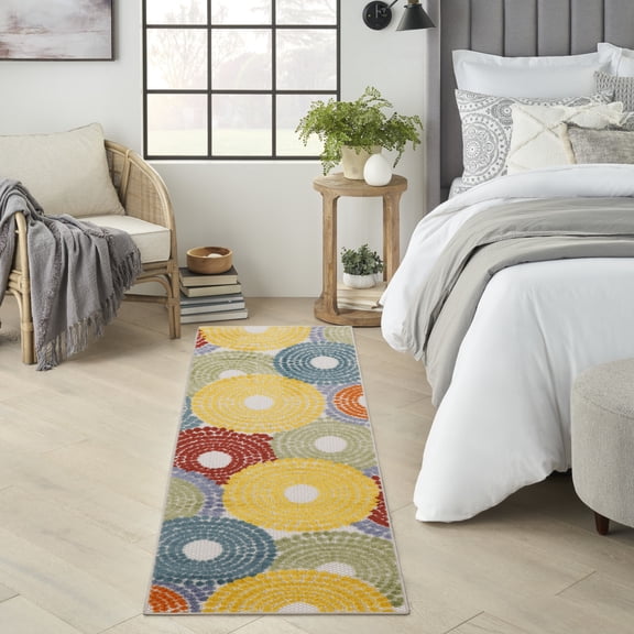Nourison Aloha 2' x 6' Multicolor Modern Rug