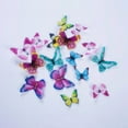 thumbnail image 6 of Soumake 1 Box Hawaiian Flowers Butterflies Cake Toppers Edible Wafer Paper Decorations Edible Flowers Cupcake Toppers Cake Decor, 6 of 8