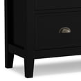 thumbnail image 2 of Simpli Home Redmond 39 inch Wide Solid Wood Transitional Medium Storage Cabinet in Black, 2 of 13