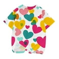 thumbnail image 5 of Uxgjfwu Baby and Toddler Short Sleeve Graphic T-Shirt Summer Tops for Girls and Boys T-Shirt Tee, Sizes 3-14, 5 of 5
