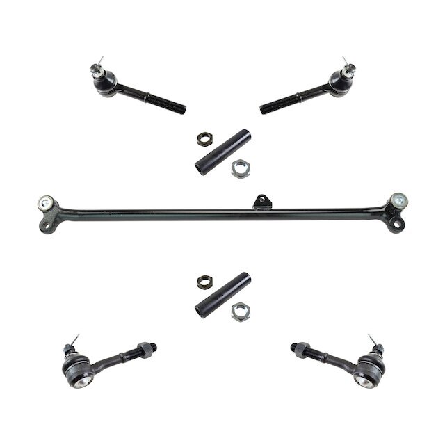 Tie Rod End and Center Link Kit 7 Piece Compatible with 1994 Nissan