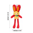 thumbnail image 2 of CSSAD Easter Bunny Toy Extendable Pull Funning Rabbits, Multicolor Stuffed Bunny Toy with Pull Up Ears, Pet Plush Bunny Doll Keychain Bag Gift Pendant for Kids, 2 of 5