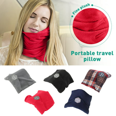 Amerteer Comfortable Travel Neck Pillows, Super Soft Airplane Car Flight Pillow, Comfortably Supports The Head, Neck and Chin Travel Pillow For Traveling on Airplane, Bus, Train or at
