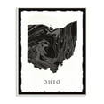 thumbnail image 2 of The Stupell Home Decor Collection Black and Grey Marbled Paper Ohio State Silhouette Wall Plaque Art, 10 x 0.5 x 15, 2 of 4