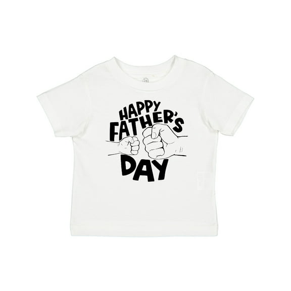 Inktastic Happy Father's Day Parent-Child Fist Bump Boys or Girls Baby T-Shirt