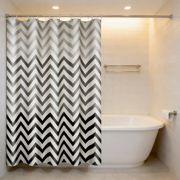 Thick Waterproof Shower Curtain, Usupdd Plastic Shower Curtain 180x180cm, Dry Wet Separation Bathroom Curtain for Bedroom Toilet with Reinforced Hooks, White