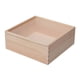 thumbnail image 3 of Caja de madera organizadora de almacenamiento de joyas con tapa Caja de joyería Cajas de madera portátiles 20cmx20cmx8cm, 3 of 9