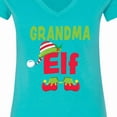 thumbnail image 4 of Inktastic Christmas Grandma Elf Women's V-Neck T-Shirt, 4 of 5
