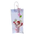 thumbnail image 2 of Ramo de flores de ganchillo con luces, adorno de regalo hecho a mano, flores artificiales Rojo, 2 of 9
