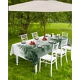 thumbnail image 4 of Fsddascl Green Foggy Forest Outdoor Tablecloth - 60x102 Inch Rectangle Dining Table Cover, Watercolor Mist Mountains Landscape Waterproof Outdoor Table Cloth with Umbrella Hole & Zipper for Patio, 4 of 7