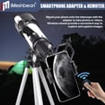 thumbnail image 3 of iMeshbean Telescope 70mm Aperture 400mm AZ Mount Astronomy Telescope, Refactor Telescope for Kids Adults, Beginners, Fully Multi-Coated Optics, Astronomy Refactor with Tripod, Phone Adapter, 3 of 24
