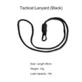 thumbnail image 4 of Banda para el cuello de supervivencia Paracord con hebilla trenzada para acampar senderismo negro, 4 of 5
