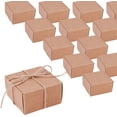thumbnail image 4 of 60pcs Mini Kraft Paper Box Handmade Soap Box Brown Paper Candy Box Gift Wrapping Kraft Paper Box 2.4x2.4x1.3, 4 of 6