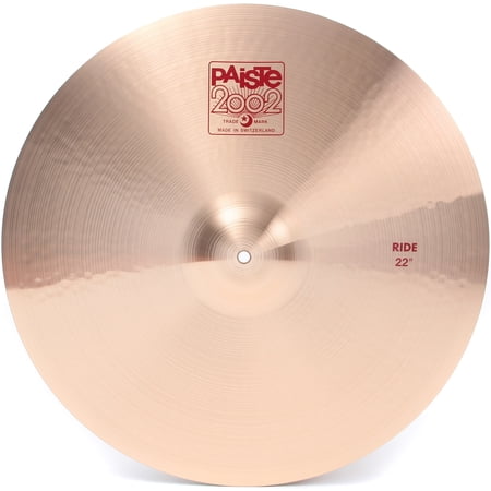 Paiste 1061622 22 Inch 2002 Series Ride Cymbal With Balanced Stick Sound New