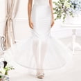 thumbnail image 3 of Jupon Sirène pour Femmes Queue de Poisson Jupe-Culotte Taille Élastique Crinoline Longueur au Sol Jupe-Culotte Trompette pour Mariage Robe de Mariée, 3 of 6