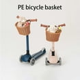 thumbnail image 4 of Yucurem Bicycle Basket Streamers Set, Bicycle Wicker Basket, Bike Bell and Stickers, Bike Decoration Accessories Kit for Girls, 4 of 7