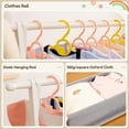thumbnail image 5 of Kids Clothing Rack with Storage Box, Dress up Rack, Child Garment Rack with Hanging Rods, Small and Foldable, Bamboo (White), 5 of 14