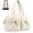 Cream, variant on Travel Duffel Bag for Women, Lightweight Fashion Tote Handbag With Bowtie, Water-Resistant Weekender Overnight Sport Gym Bag, Black