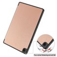 thumbnail image 4 of Allytech Slim Case for Samsung Galaxy Tab A9+ Plus 11" SM-X210 X215 X216, With Pen Holder Multi Angle Viewing Stand Slim Fit Protective Shockproof Flip Cover, Rosegold, 4 of 9