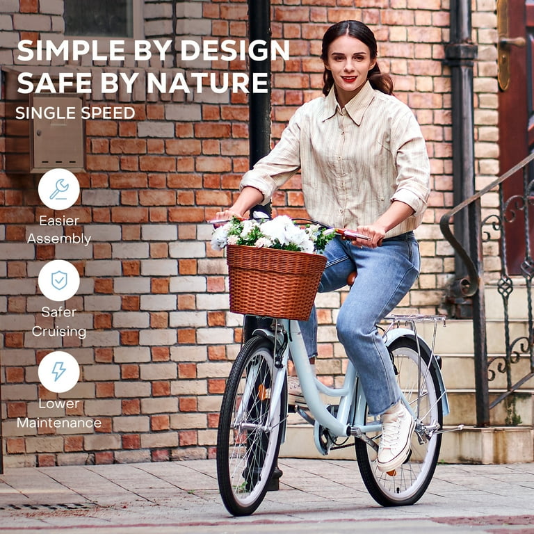 Viribus, Women's Comfort Bike, 24 inch, Beach & City Cruiser