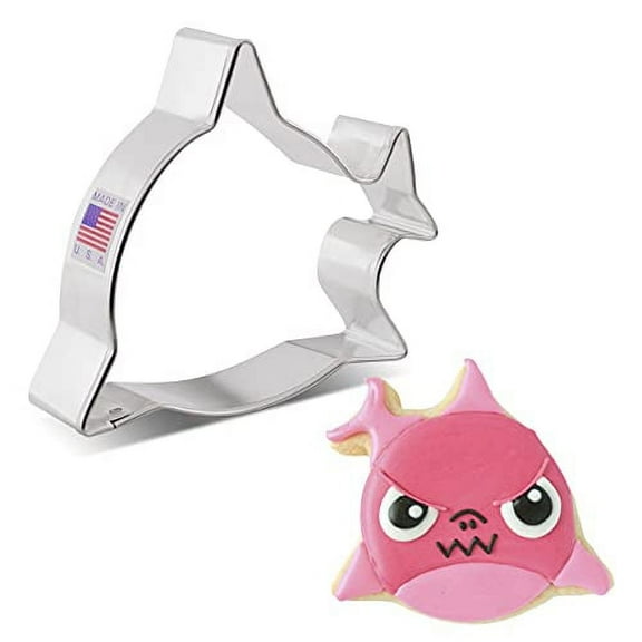 Ann Clark Little Shark Cookie Cutter 3.5", Made in USA
