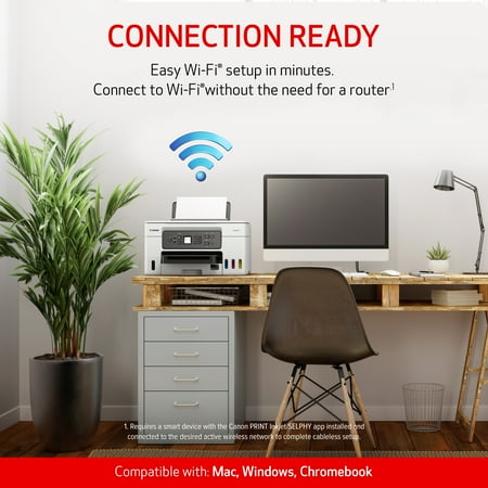 Canon - MAXIFY MegaTank GX3020 Wireless All-In-One Inkjet Printer - White