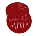 thumbnail image 1 of Inkdotpot Real Rose Gold Foil Made With Love Text Tags Favor Hang Paper Tags 100 Pieces, 1 of 6