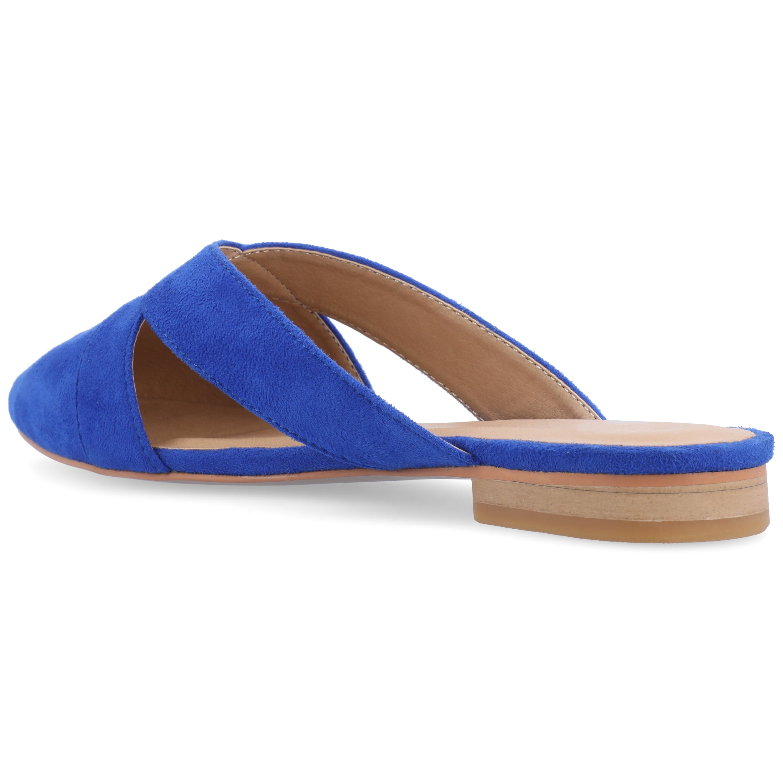 Journee Womens Giada Slip On Almond Toe Mules Flats