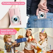 Zostuic Digital Camera, 1080P 44MP Vlogging Camera 16X Zoom Compact Portable Mini Rechargeable Kids Camera with 32GB Card