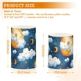 thumbnail image 3 of Cartoon Sky Pattern Flameless LED Candle Set with Remote, Battery Operated Color Changing Pillar Candles, Set of 2, 3 of 7