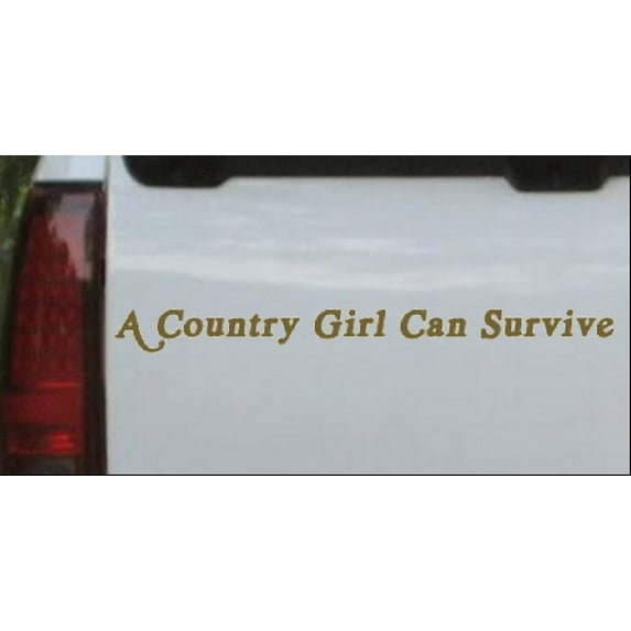 A Country Girl Can Survive acid font Car or Truck Window Decal Sticker