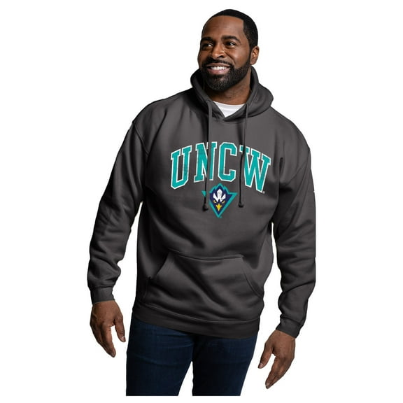 Men's League Collegiate Wear Black UNC Wilmington Seahawks Essentials 2.0 Fleece Pullover Hoodie