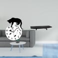 thumbnail image 2 of 2 Pieces Wall Clock Cat Serving Tray Glass Wood Sturdy Construction for Home Office Living Room Decor, 2 of 8