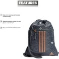 thumbnail image 2 of Alliance Sackpack, Drawstring, Lightweight Small Gym Bag for Women, Soccer Backpack, Black, One Size, 2 of 5
