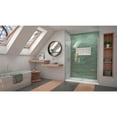 thumbnail image 2 of DreamLine Unidoor-LS 54-55 in. W x 72 in. H Frameless Hinged Shower Door in Brushed Nickel, 2 of 8
