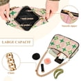 thumbnail image 2 of FORMRS Womens Shoulder Bag with Chain Strap Clutch Purse Cute Tote Handbag, Green Symmetrical Stars, 2 of 7