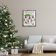 thumbnail image 3 of Stupell Industries Tropical Christmas Gnomes Holiday Painting Gray Floater Framed Art Print Wall Art, 25 x 31, 3 of 10