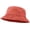 Orange, variant on Bucket Hat, Wide Brim Washed Denim Cotton Outdoor Sun Hat Flat Top Cap for Fishing Hiking Beach Sports