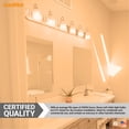 thumbnail image 3 of Sunlite LED G16.5 Globe Light Bulb, 7 Watts (60W Equivalent), 500 Lumens, 2700k Soft White, Dimmable, Candelabra E12 Base, Short Bulbs, Vanity Bulbs, Frosted, 3 Count, 3 of 6
